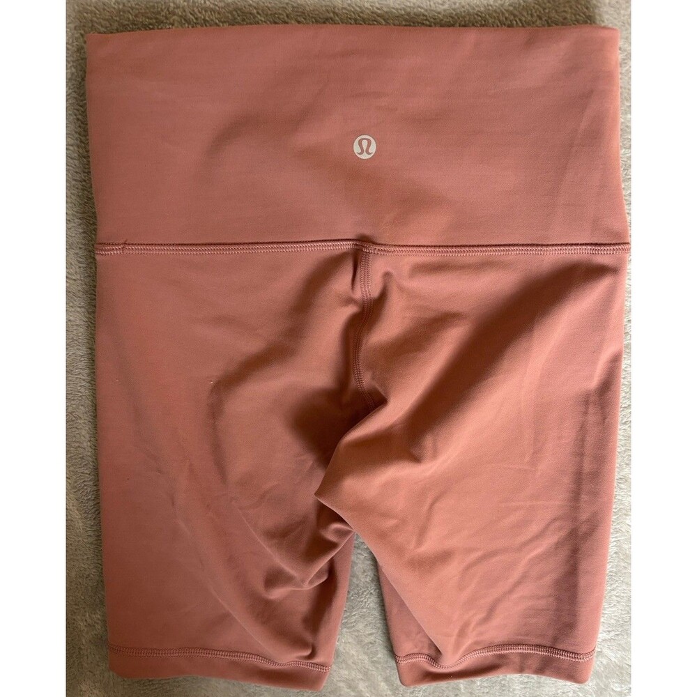Lululemon Wunder Train High-Rise Bike Short Pink Mauve Gym Yoga Athletic Size 6